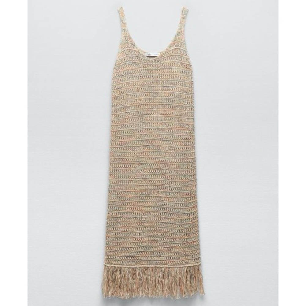 Zara Knit Flapper Dress Size Medium